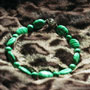 Malachite Oval and Round Bead Healing Necklace